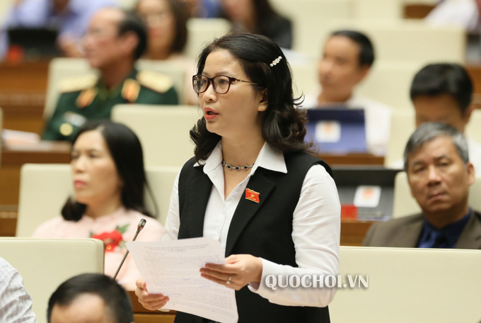 Đại biểu đoàn Hà Nội Nguyễn Thị Lan. Ảnh: Quochoi.vn.