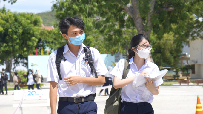 Bình Định chuẩn bị rất tốt công tác phòng chống dịch Covid-19 góp phần tạo tâm lý thoải mái cho thí sinh bước vào kỳ thi. Ảnh: Đ.T