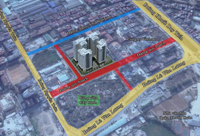 02-174307_203.jpeg Vị trí dự án Việt Đức Complex. Ảnh: vietduccomplex.vn