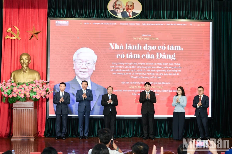 Khai trương Trang thông tin đặc biệt 'Tổng Bí thư Nguyễn Phú Trọng - Nhà lãnh đạo có tâm, có tầm của Đảng'- Ảnh 1.