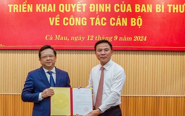 Ban Bí thư chỉ định Phó Trưởng Ban Kinh tế Trung ương giữ chức Phó Bí thư Tỉnh ủy Cà Mau- Ảnh 1.