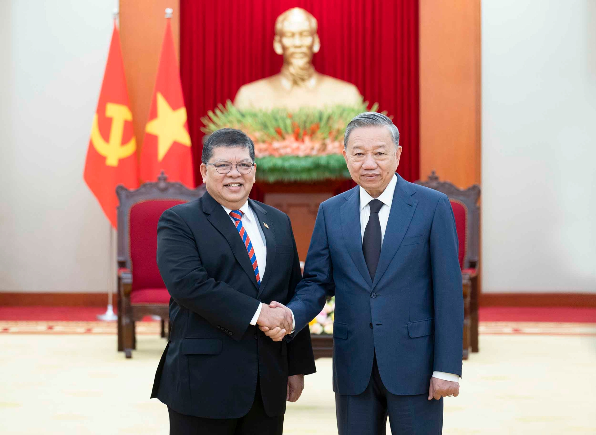 Tổng Bí thư Tô Lâm tiếp Chủ tịch Hạ viện Malaysia