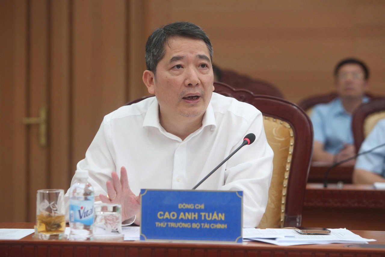 Thứ trưởng Bộ tài chính Cao Anh Tuấn. (Ảnh: Đức Minh)