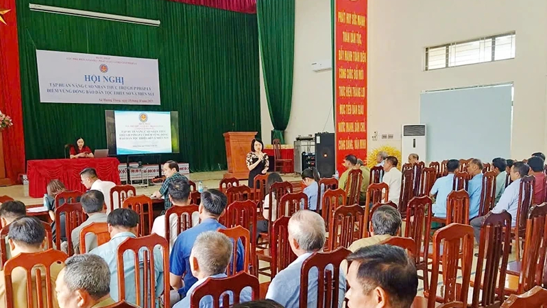 Nâng cao nhận thức về trợ giúp pháp lý điểm vùng đồng bào dân tộc thiểu số và miền núi tại xã Mường Thàng