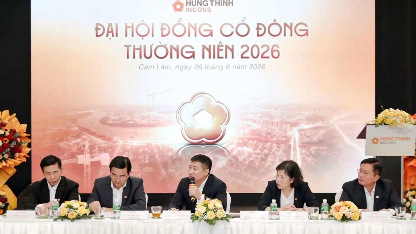 ĐHĐCĐ thường niên Hưng Thịnh Incons 2026: Xây dựng NOXH đầu tiên, thông qua kế hoạch tăng vốn