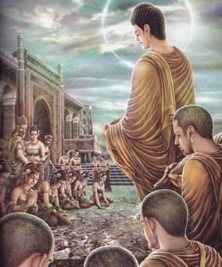 Đức Phật Về Cung Thăm Người Thân