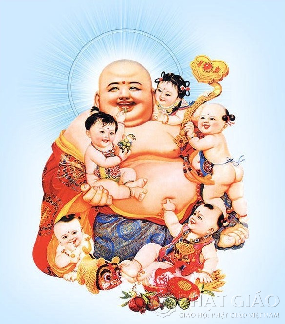 Phật Di Lặc và sáu em bé