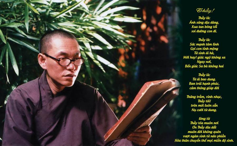 Sau khi rời ghế trường Phật học, Hoà thượng nguyện làm sứ giả của Như Lai, đem ánh sáng từ bi và giác ngộ của đức Phật thắp sáng thế gian này bằng tinh thần vô uý vị tha.