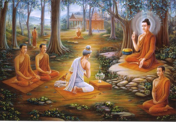 Chính vì lợi ích và tầm quan trọng và công đức lợi ích lớn lao như vậy, nên vấn đề thụ trì, đọc tụng kinh này và giảng giải cho người khác nghe quan trọng hơn việc bố thí cúng dàng, vấn đề này đã được đức Phật nhắc rất nhiều trong các phần. Ảnh minh họa