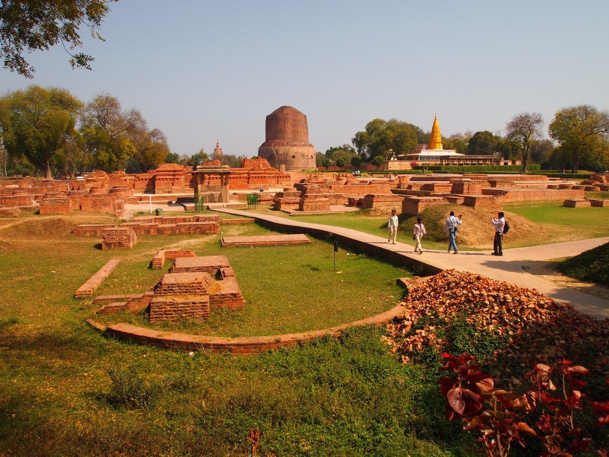Sarnath - nơi đầu tiên đức Phật giảng pháp. Ảnh: Internet