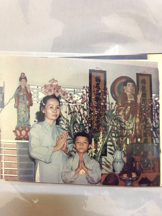 Sư thầy Thích Trí Hiến khi mới vào chùa (ảnh nhà sư cung cấp)