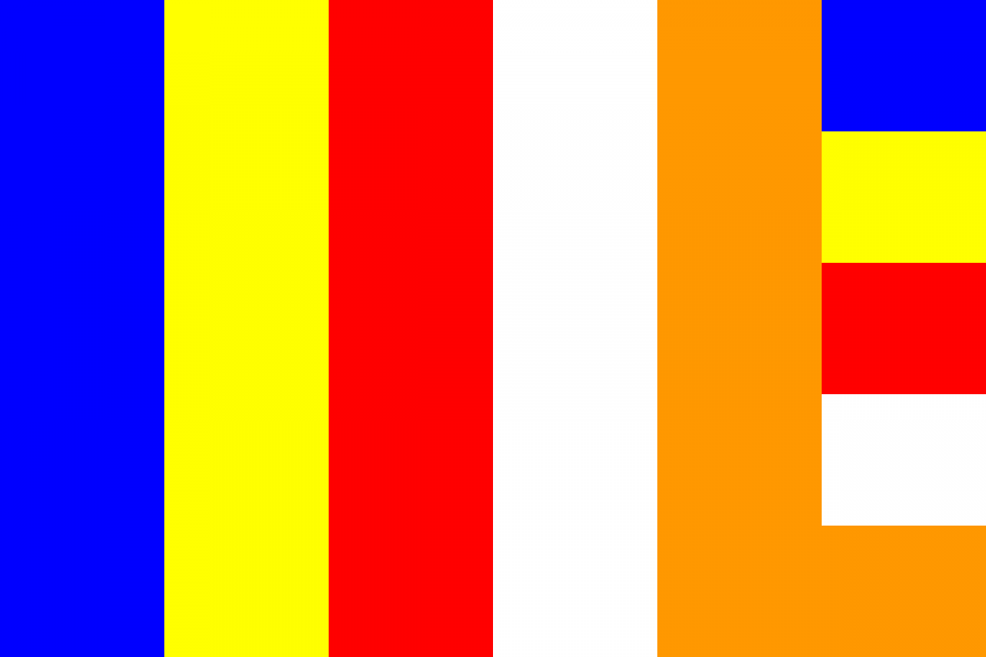 Ý nghĩa 5 màu trên lá cờ Phật giáo