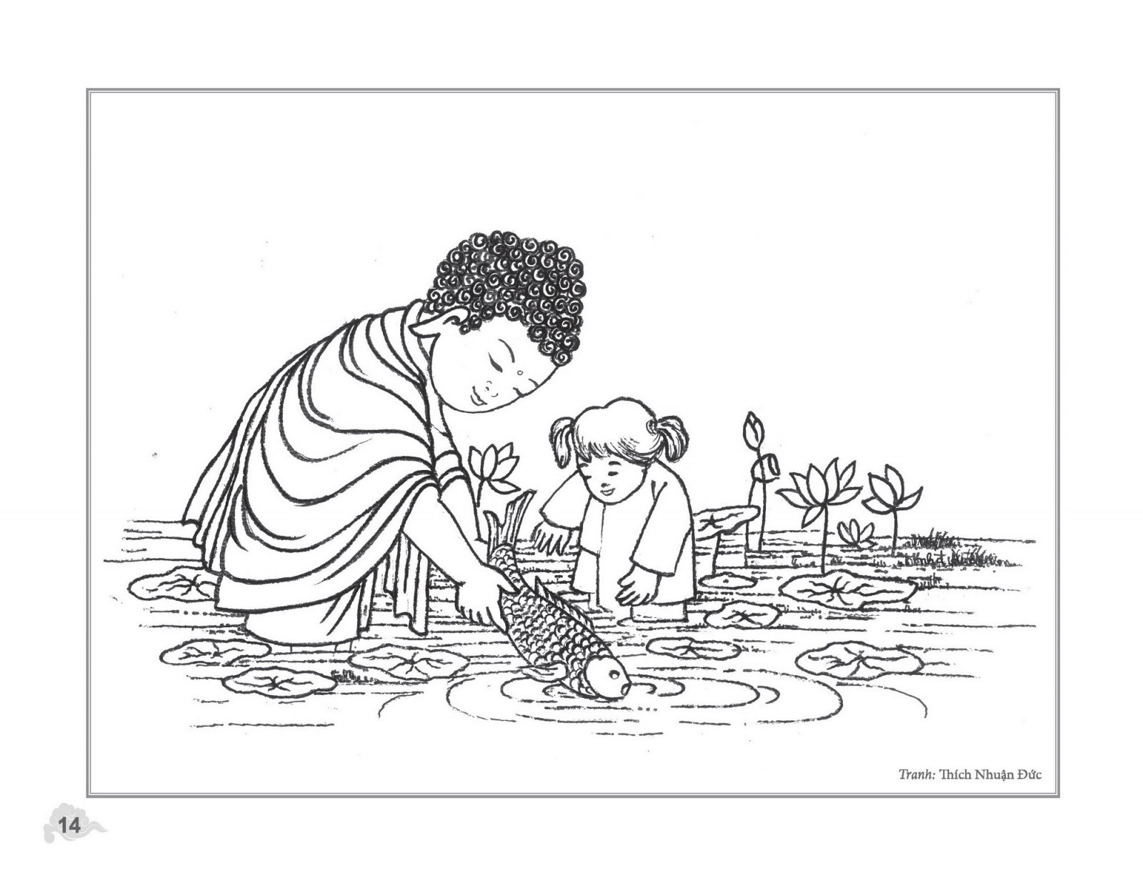 Đức Phật với tuổi thơ nhìn từ tranh vẽ