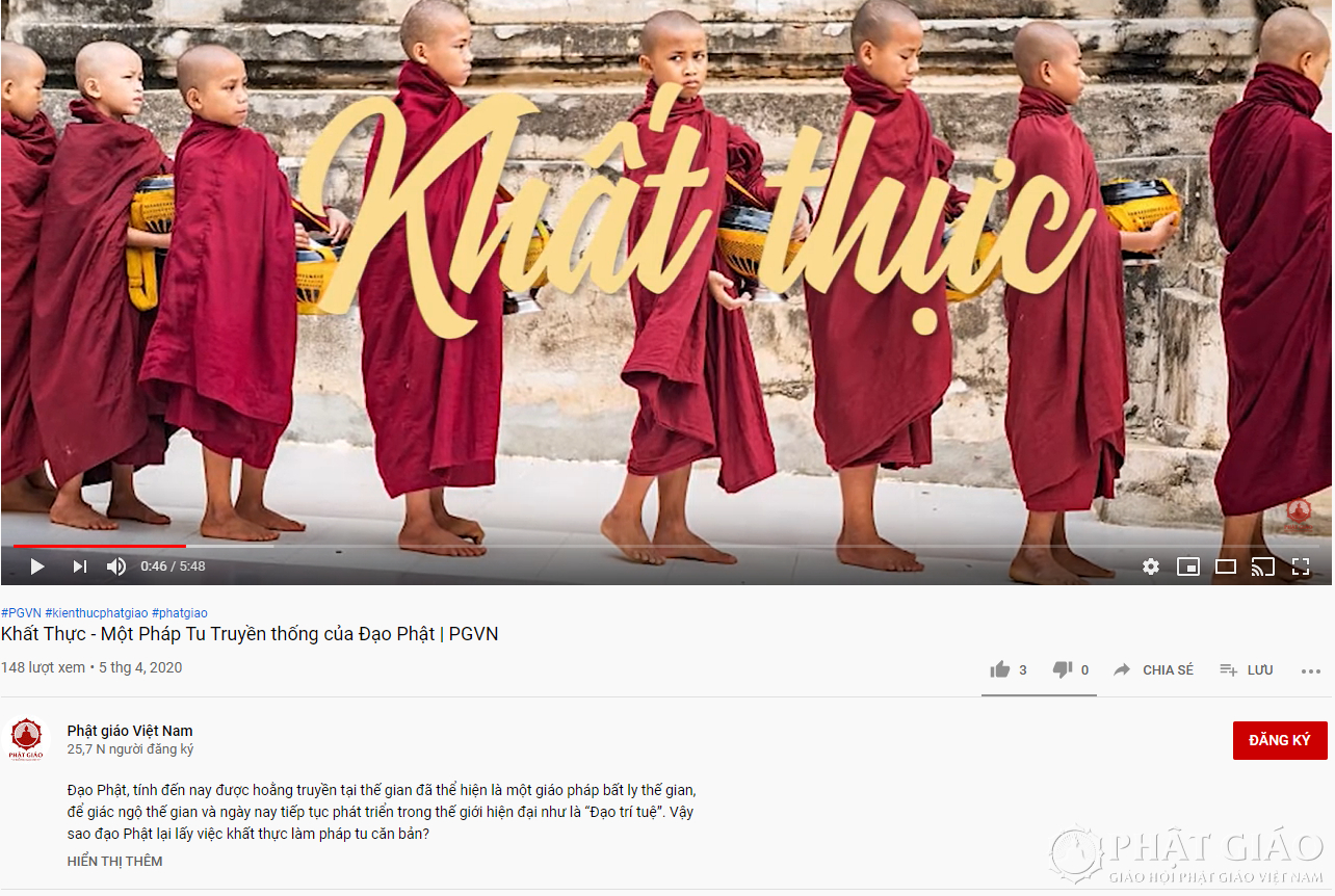 Để đăng ký theo dõi kênh Youtube Phật giáo Việt Nam, quý vị hãy nhấn vào nút
