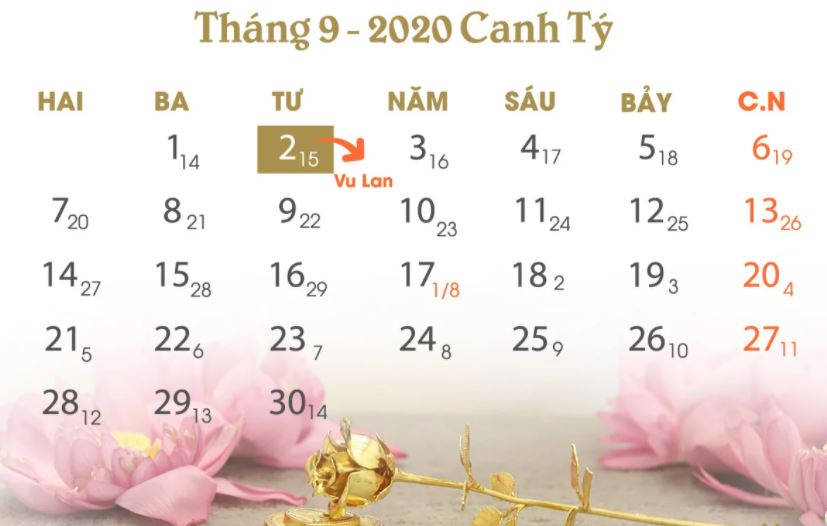 Lễ Vu Lan Là Ngày Nào Và 'vào Ngày Thứ Mấy' Trong Năm 2020? 