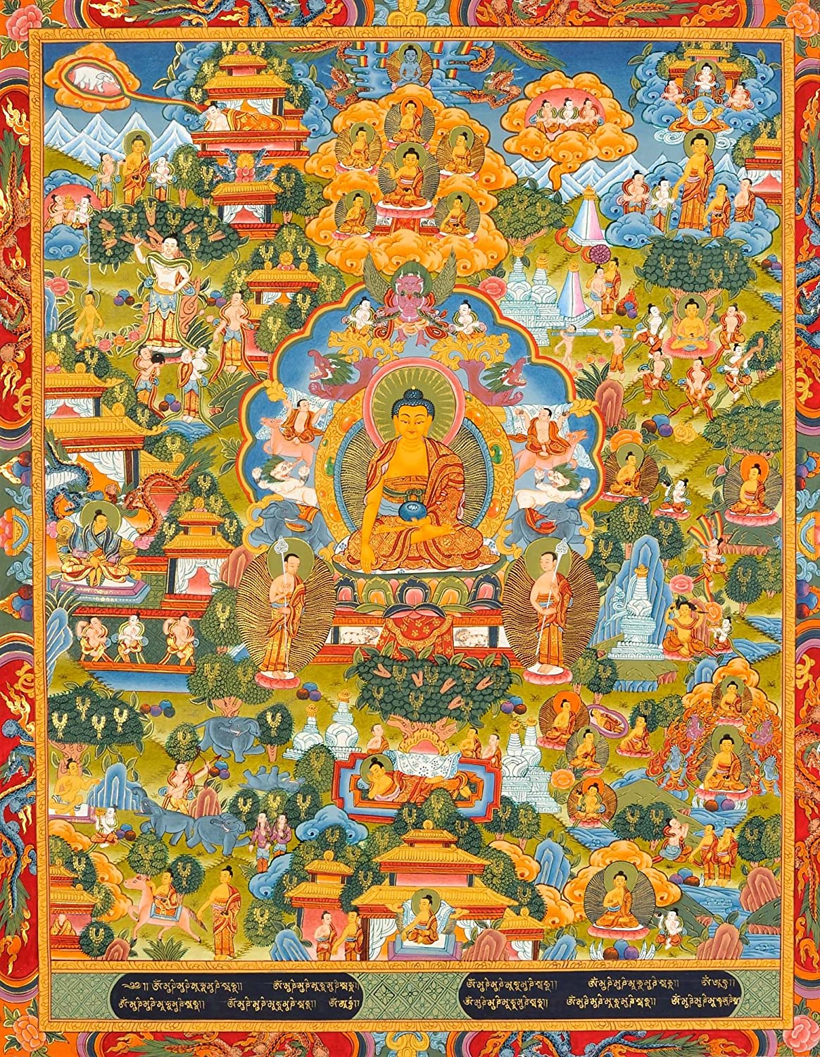 Khi chiêm ngưỡng những bức tranh Thangka, Phật tử sẽ cảm nhận được vẻ đẹp trang nghiêm và màu nhiệm.