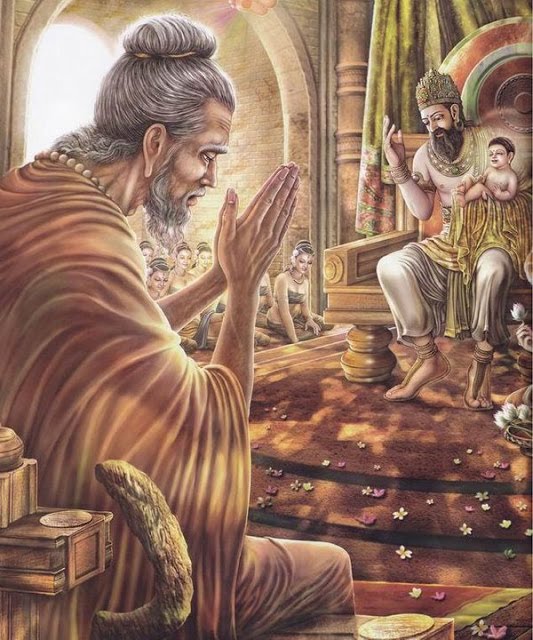 Lược Truyện Đức Phật Thích Ca: Cuộc Viếng Thăm Của Nhà Tiên Tri 3 A-Tư-Đà Nói Rằng Tất-Đạt-Đa Sẽ Trở Thành Một Vị Vua Vĩ Đại, Hoặc Trở Thành Một Vị Thầy Cao Quý.
