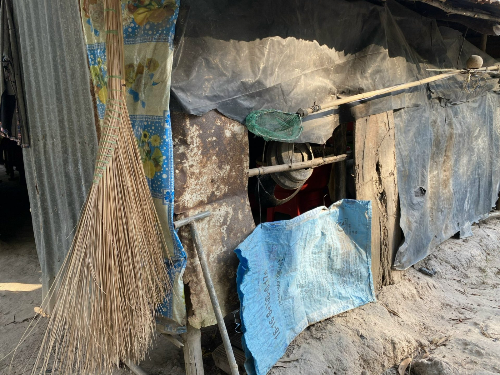 Nhà chị Phan Thị Thu Hiền ban đầu (khi chưa được xây dựng lại)