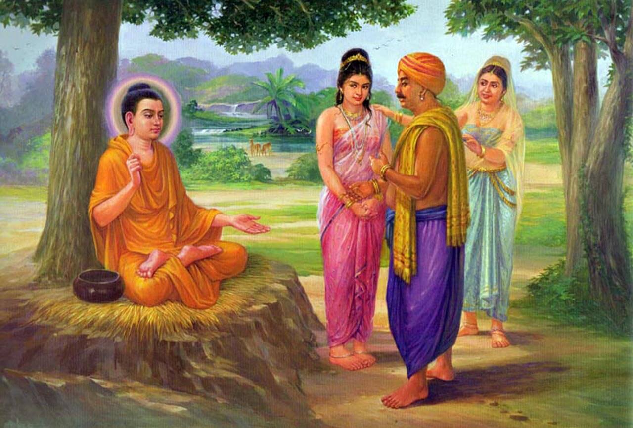 Trong cuộc sống hằng ngày quan hệ vợ chồng nên cố gắng chỉ dụng sự đừng dụng tâm, trong tâm nên tạm thời buông bỏ xuống đoạn tình chấp này, cố gắng niệm Phật cho thật tốt để tương lai có thể được sanh về Cực Lạc, khi về đến Cực Lạc rồi thì mới lại nhấc lên.