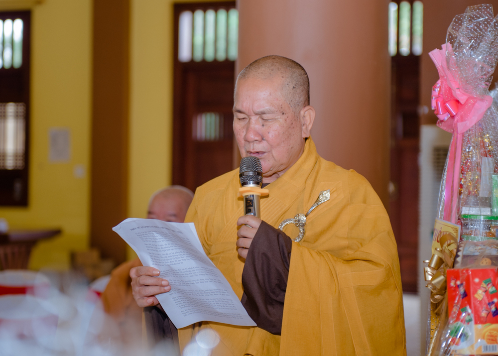 Hoà thượng Thích Thiện Ngộ đã ôn lại tiểu sử và hành trạng của Tổ sư Như Hiển – Chí Thiền.