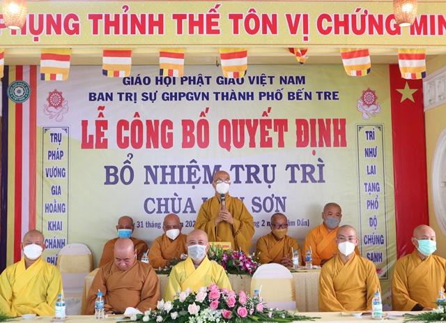 Hòa thượng Thích Nhựt Tấn ban đạo từ