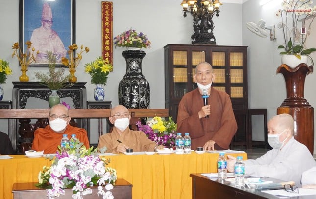 Thượng tọa Thích Giác Trí phát biểu khai mạc