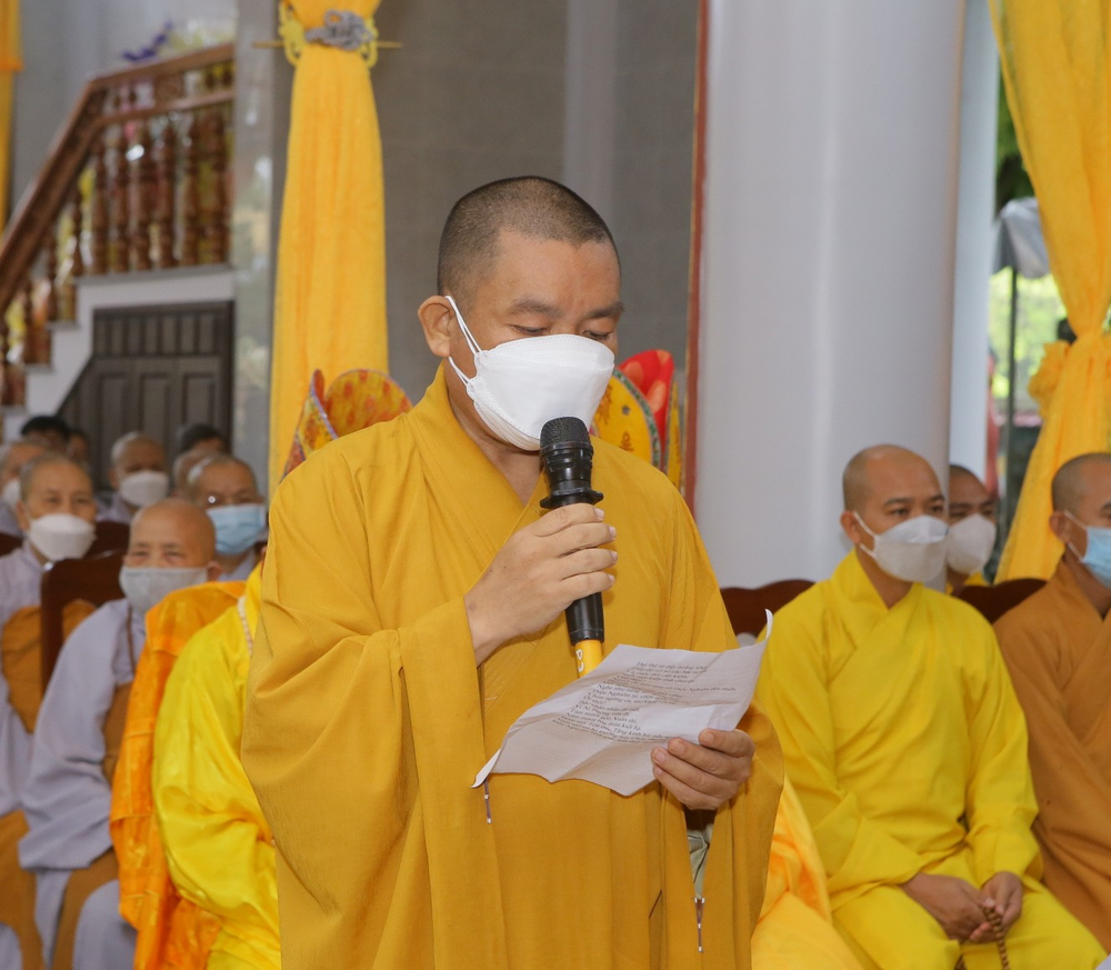 ĐĐ. Thích Đồng Niệm phát biểu