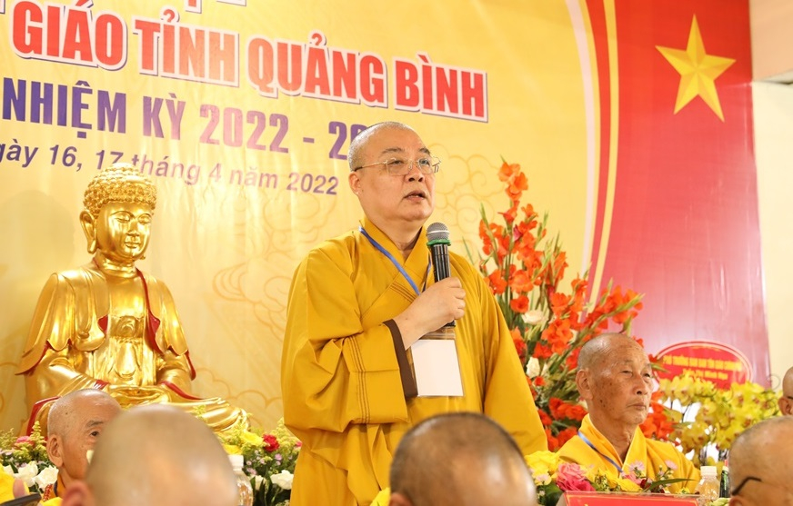 HT. Thích Thanh Nhiễu – Phó Chủ tịch Thường trực Hội đồng Trị sự GHPGVN ban đạo từ