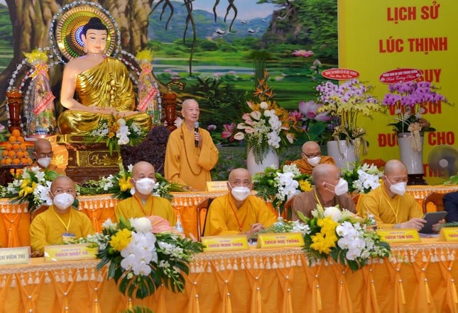Trưởng lão Hòa thượng Quyền Pháp chủ hy vọng hội thảo này sẽ góp phần khắc họa rõ chân dung của Ni trưởng Huỳnh Liên đối với đạo pháp và dân tộc