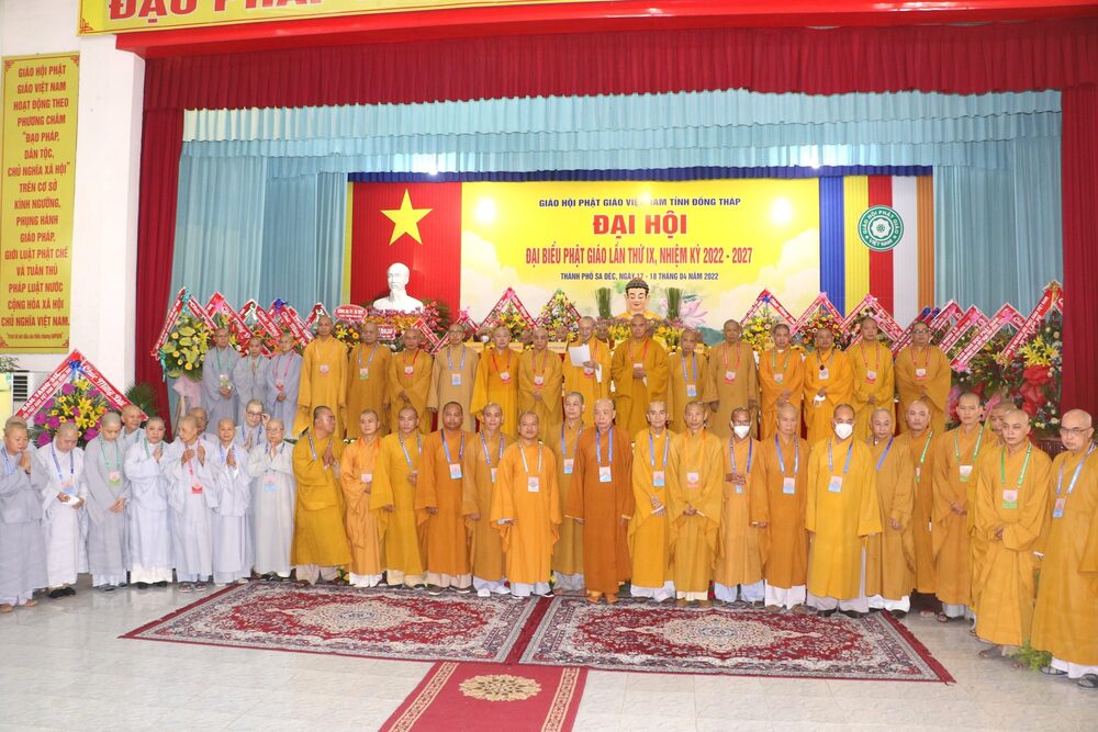 Tân Ban Trị sự GHPGVN tỉnh Đồng Tháp nhiệm kỳ 2022-2027 ra mắt trước Đại hội