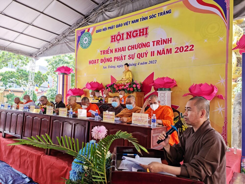 ĐĐ.Thích Thiện Nguyện – Phó BTS, Chánh thư ký Phật giáo tỉnh triển khai kế hoạch tổ chức Đại lễ Phật Đản và An cư Kiết hạ PL.2566
