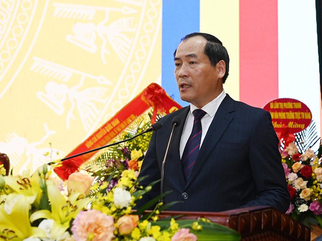 ông Dương Xuân Huyên phát biểu tại đại hội