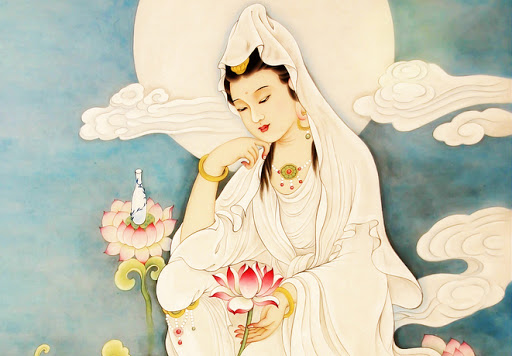 Bồ Tát Quán Thế Âm là vị Bồ Tát thị hiện cho lòng từ bi thương tưởng chúng sinh của mười phương chu Phật.