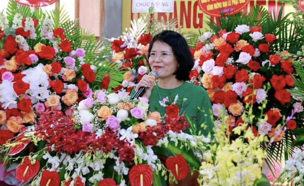 Bà Nguyễn Thị Kim Dung phát biểu