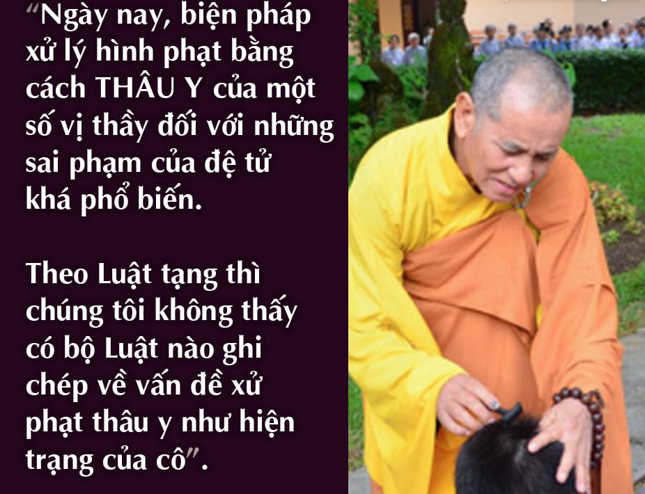 Thâu Y của đệ tử và tội 'PHẢN SƯ'