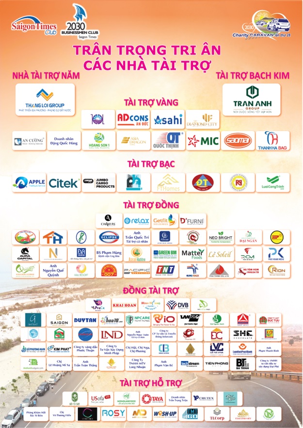 Hàng chục tấm lòng vàng đã chung tay tạo nên thành công cho Caravan Thiện nguyện 2030 lần thứ 28.
