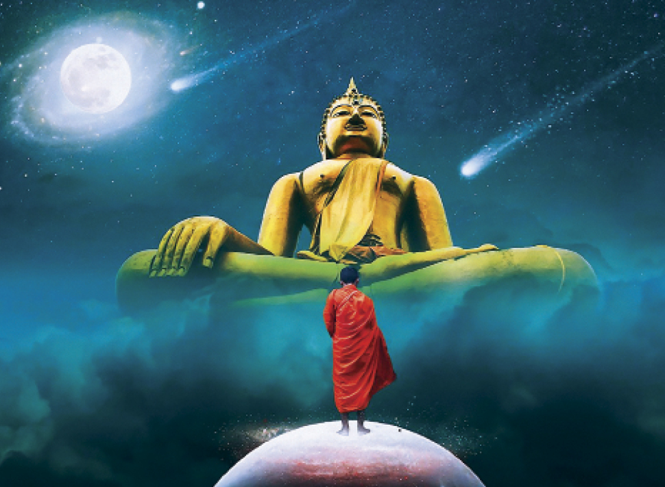 Xa bỏ lòng giận dữ, trừ diệt tánh kiêu căng, giải thoát mọi ràng buộc, không chấp trước danh sắc; người không có một vật chi ấy, sự khổ chẳng còn theo dõi được