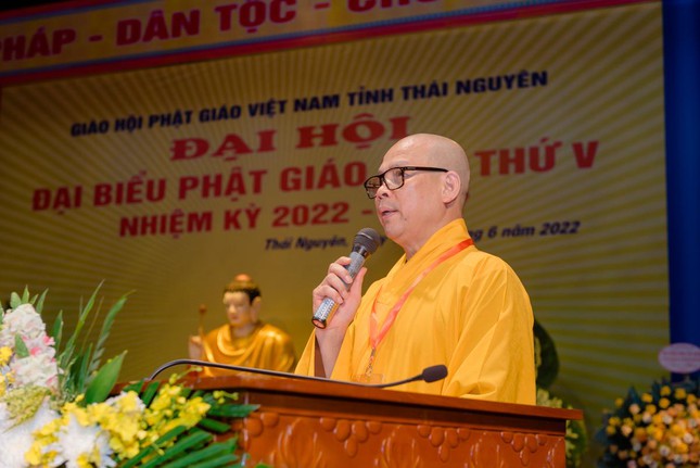 Thượng tọa Thích Nguyên Thành phát biểu khai mạc