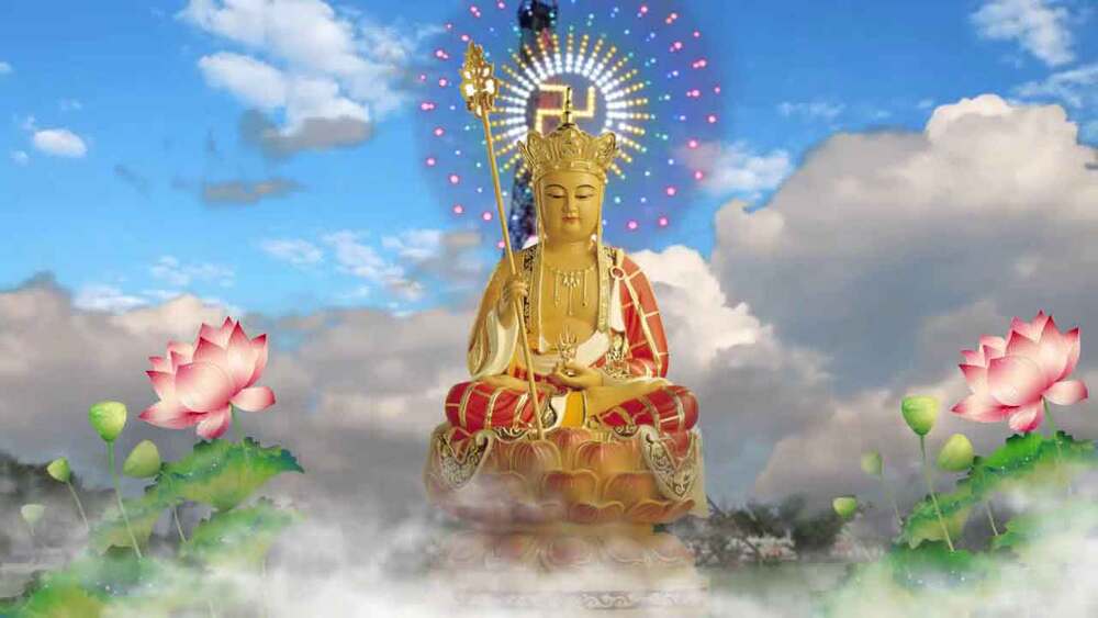 Hình tượng Bồ-tát Địa Tạng được Phật tử quy kính