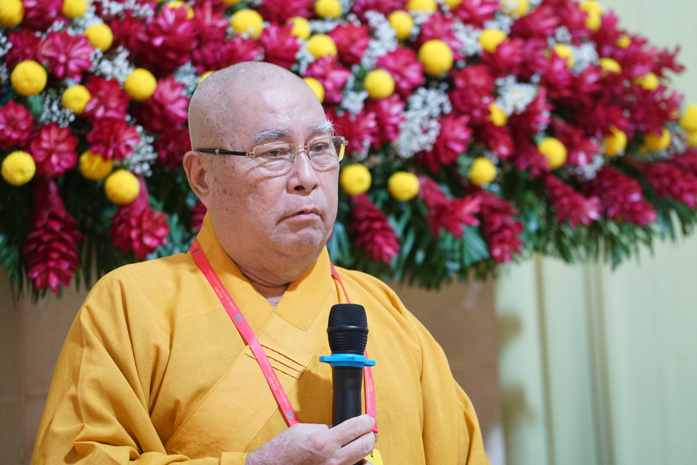 HT.Thích Huệ Minh – Trưởng BTS GHPGVN tỉnh Tiền Giang – Đúc kết phiên Trù bị