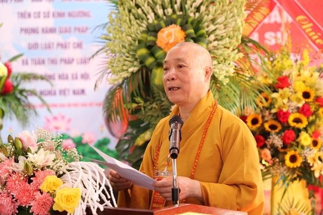 Hòa thượng Thích Bảo Nghiêm phát biểu khai mạc