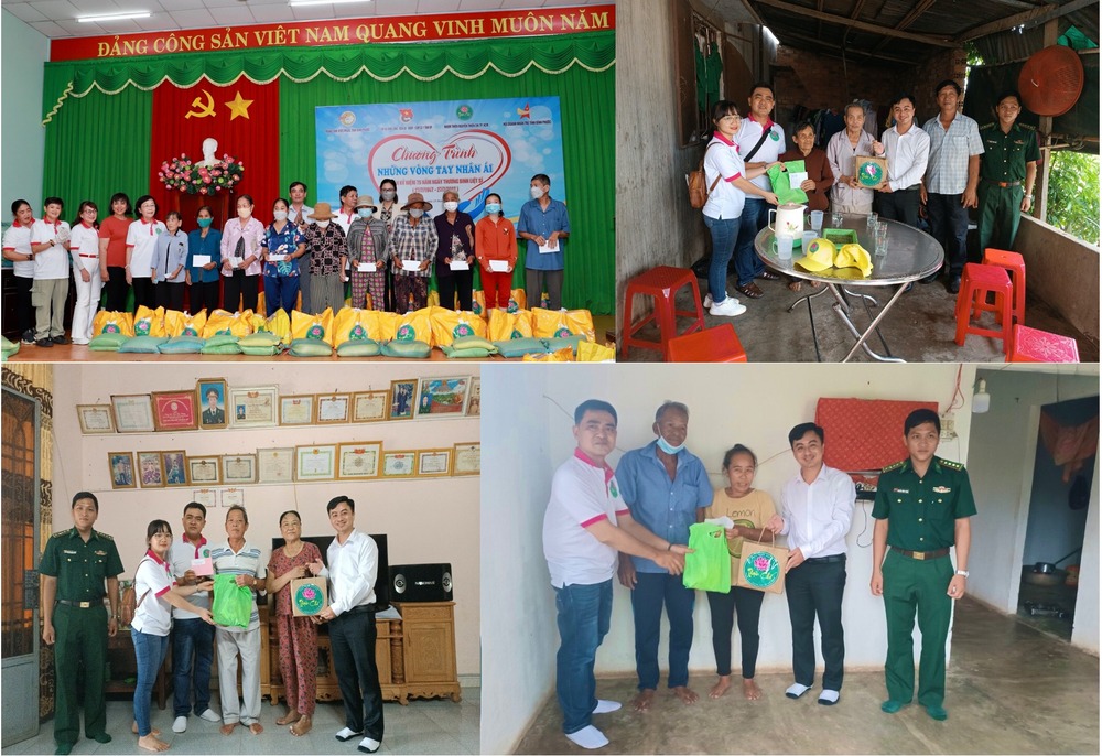 Ấm lòng hoạt động trao quà cho các hộ chính sách, có hoàn cảnh khó khăn tại TX. Bình Long và thăm hỏi, động viên các gia đình bệnh binh tại huyện Lộc Ninh.
