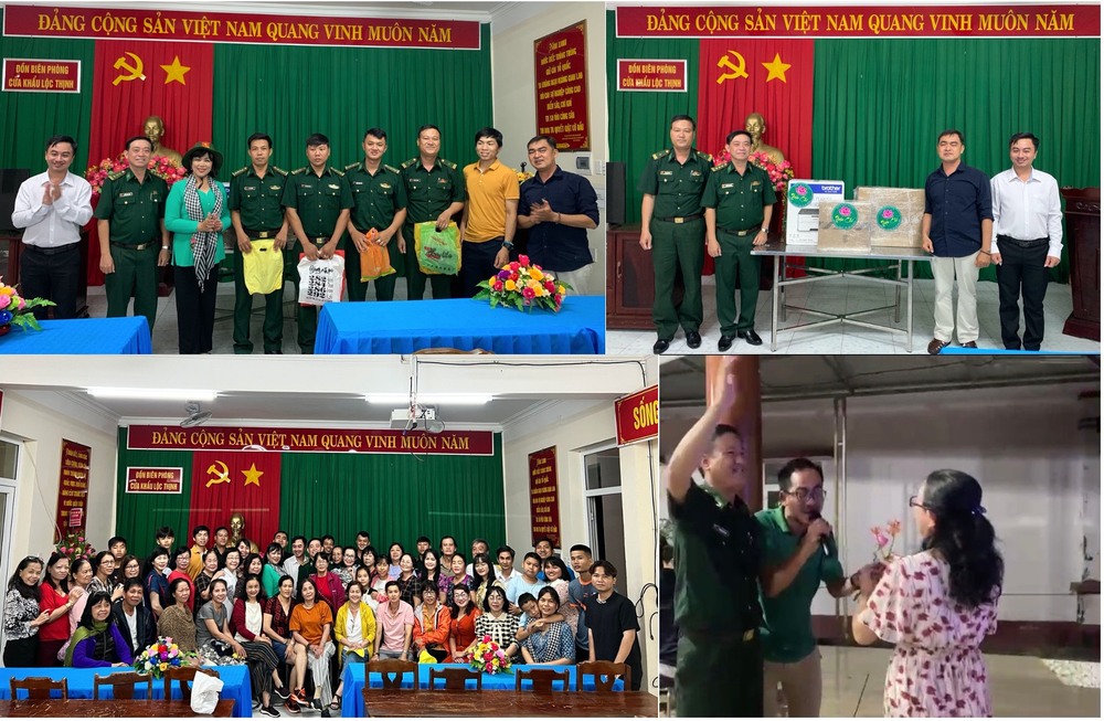 Buổi giao lưu, trao quà cho các cán bộ, chiến sĩ Đồn Biên phòng Cửa khẩu Lộc Thịnh sẽ mãi là một kỷ niệm khó quên đối với đoàn thiện nguyện.