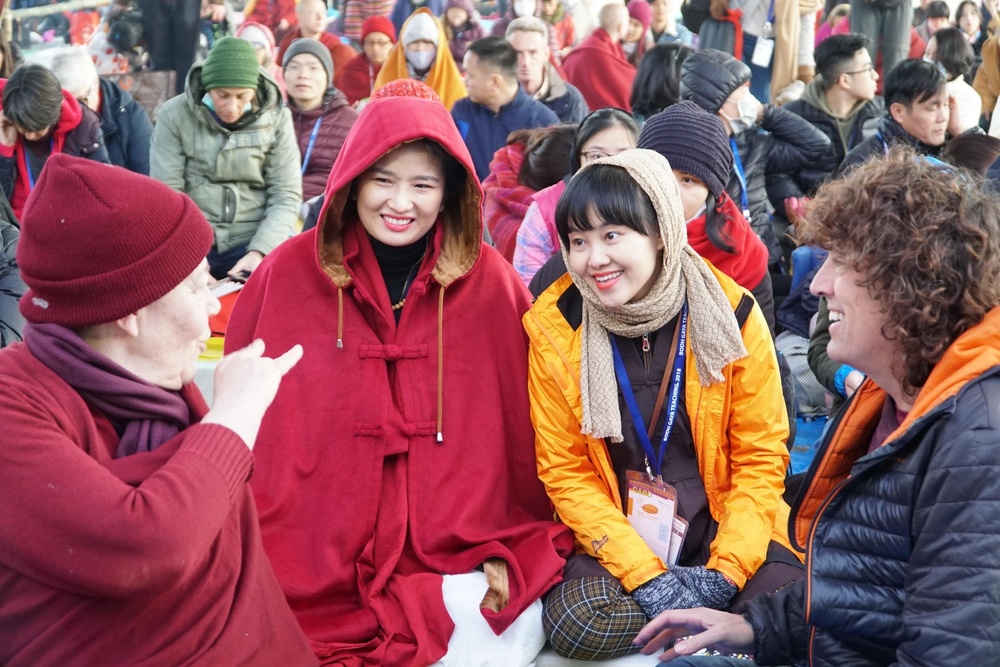 Phật tử Việt Nam tham gia Pháp hội tại Bodhgaya (Ấn Độ) năm 2019.