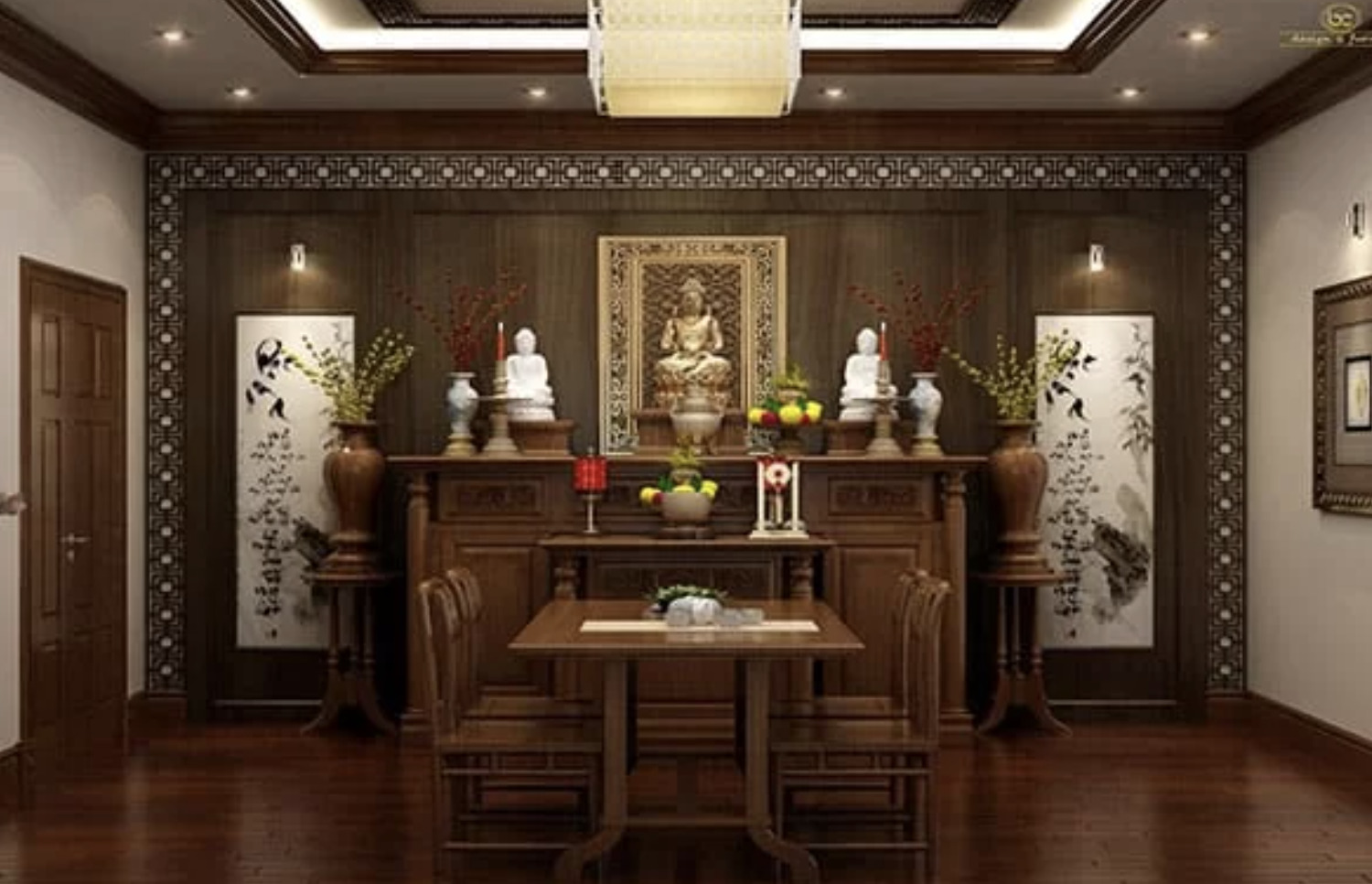 Có nhiều Phật tử dành hẳn một ban thờ chư Phật ở vị trí tôn kính nhất trong nhà.