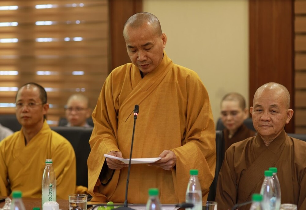 TT. Thích Đạo Phước – Phó trưởng ban thường trực Ban TTTT TƯ GHPGVN, đã báo cáo tổng kết hoạt động Phật sự nhiệm kỳ 2017-2022 của Ban .