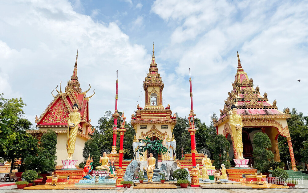 Lúc đầu chùa Xiêm Cán có tên tiếng Khmer là Komphisako. Ảnh: TT