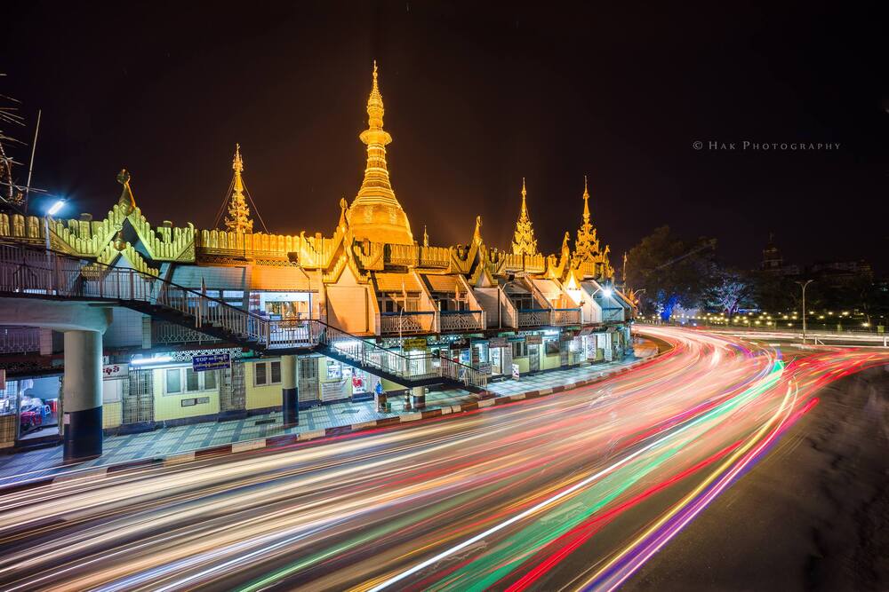 Chùa Sule linh thiêng nằm giữa Yangon