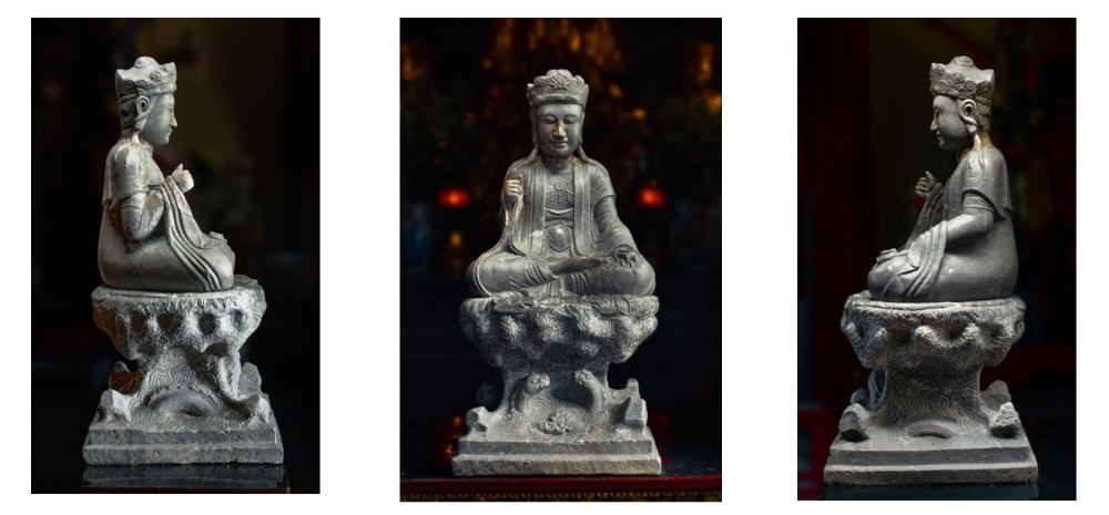 Tổng thể tượng Quan Âm chùa Cung Kiệm (Ảnh: Hiếu Trần)