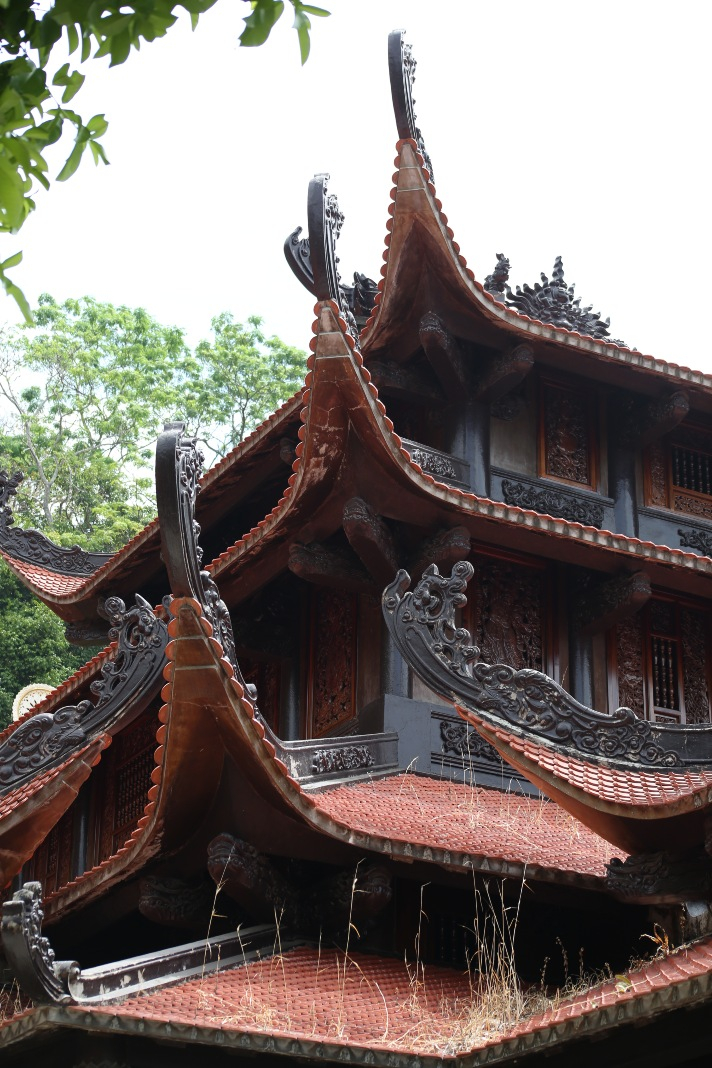 Mái chùa nhuốm màu cổ kính. Ảnh: Thế Kỳ.